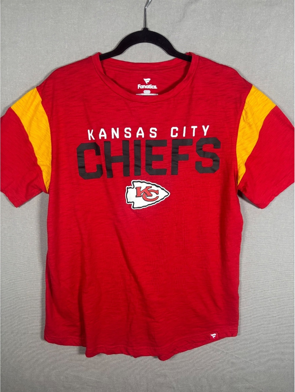 Kansas City Chiefs Fanatics Men’s L/G Red Gold Short Sleeve T-Shirt